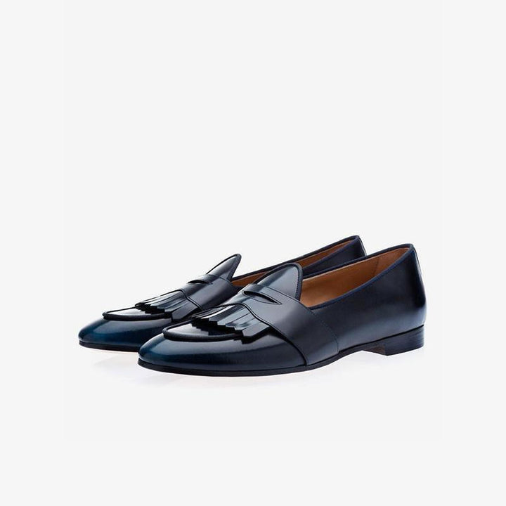 Refined Leather Penny Loafers - Arno Conti Shoe
