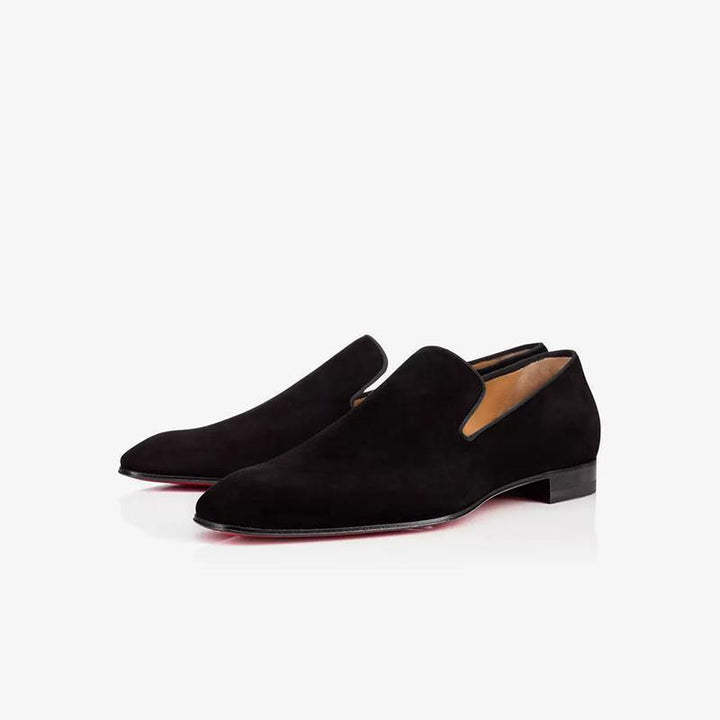 Square Toe Suede Leather Loafer - Arno Conti Shoe