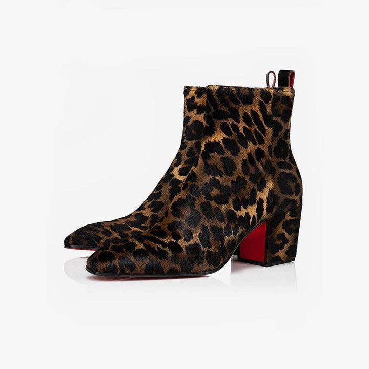 Brown leopard Print Boots - ARNO CONTI