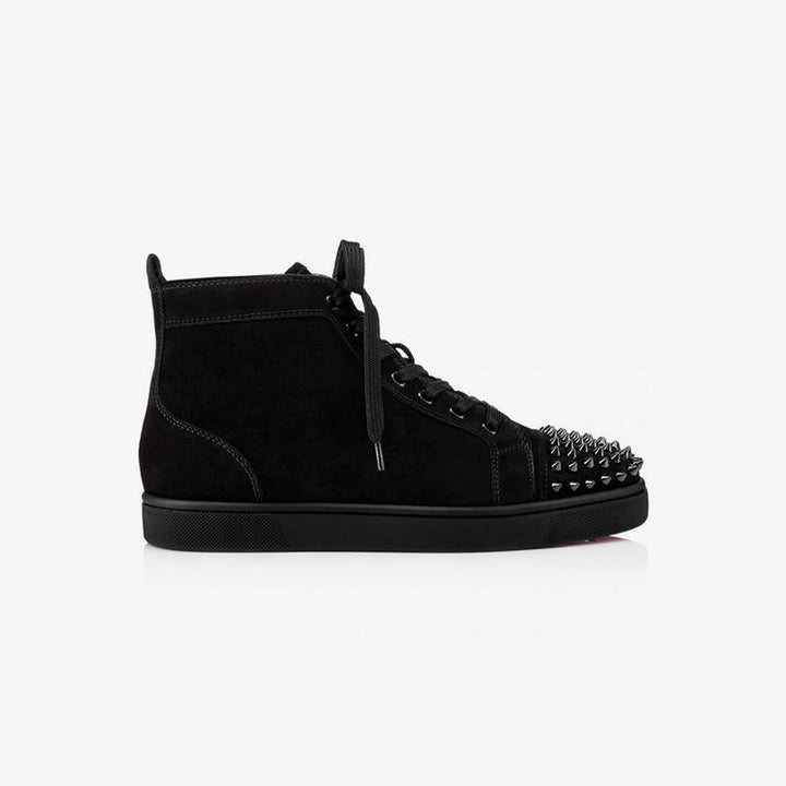 Spikes Suede Flat High-top Sneakers - ARNO CONTI