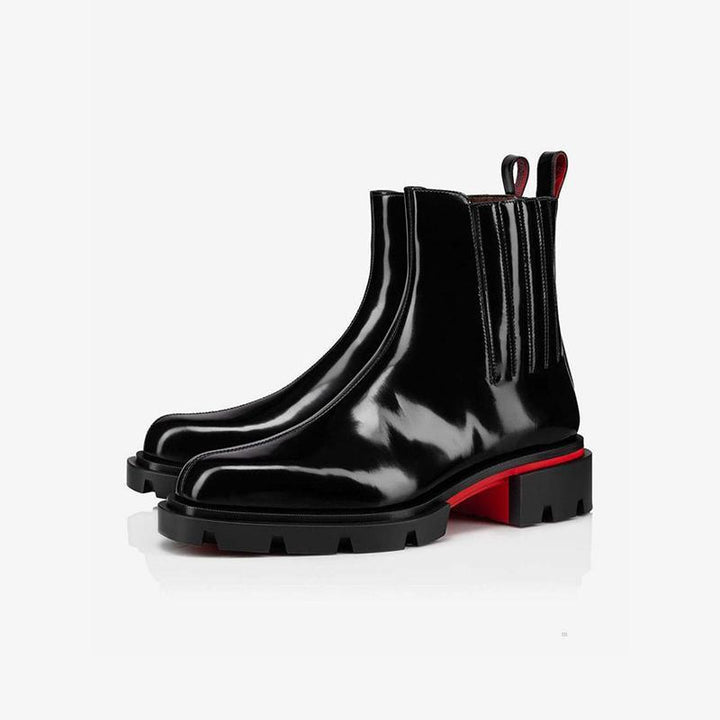 Center stitched Patent Leather Boots - ARNO CONTI