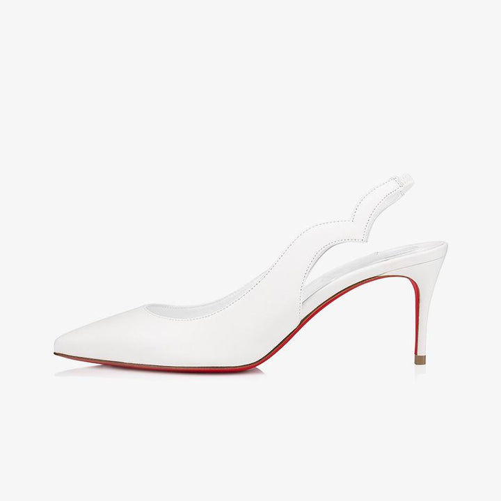 Trendy White Leather Pump - ARNO CONTI