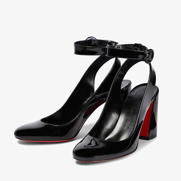 Patentr Slingback Pumps 80mm Block Heel - ARNO CONTI