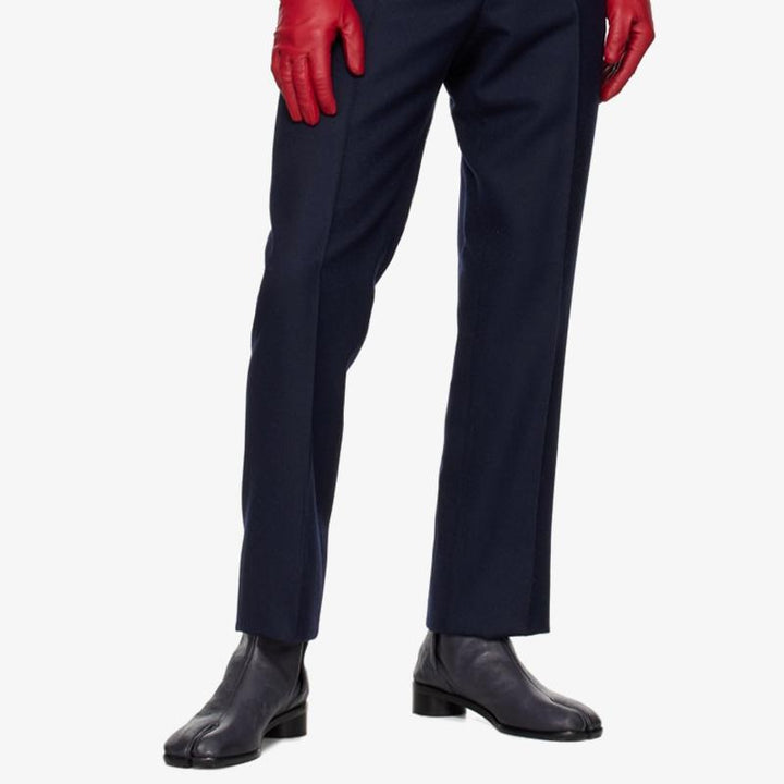 Gray Grained Calf Leather Ankle Boots - Arno Conti Shoe