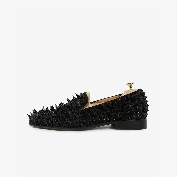 Handmade Studs Spike Loafers - Arno Conti Shoe