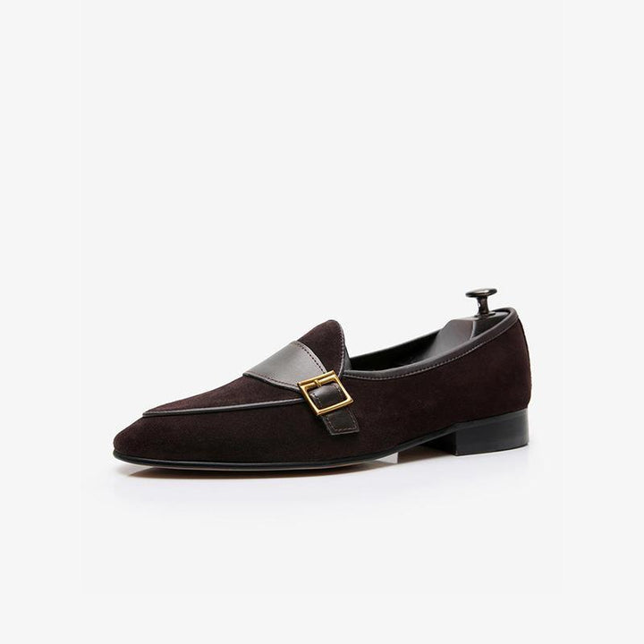 Men's Cowhide Slip-On Loafer Prom Wedding Shoes - Arno Conti Shoe