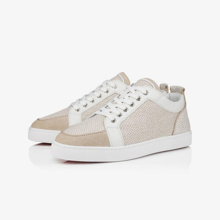 Low-top Woven Suede Sneakers Leather - ARNO CONTI
