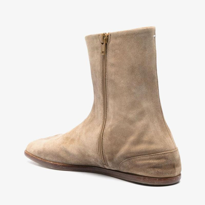 Beige Suede Ankle Boots - Arno Conti Shoe