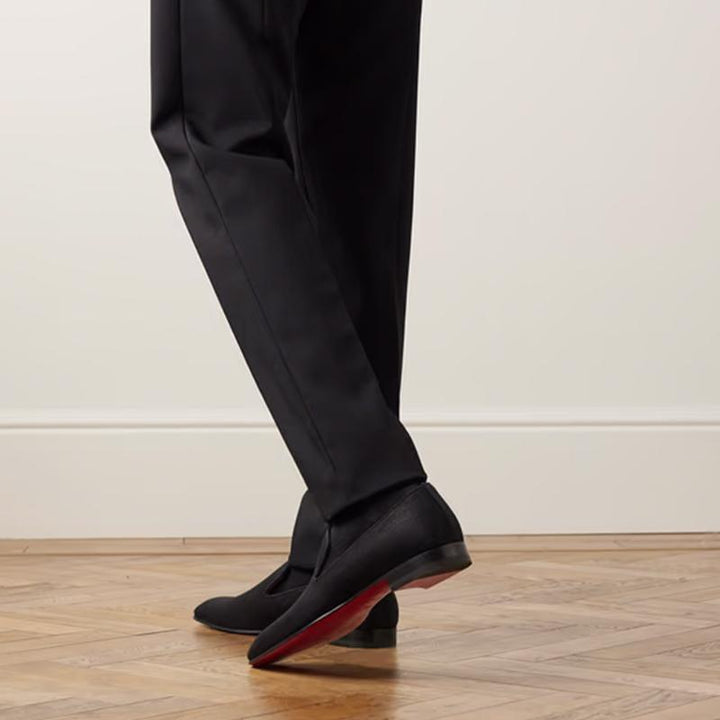Black Grosgrain Loafers - ARNO CONTI