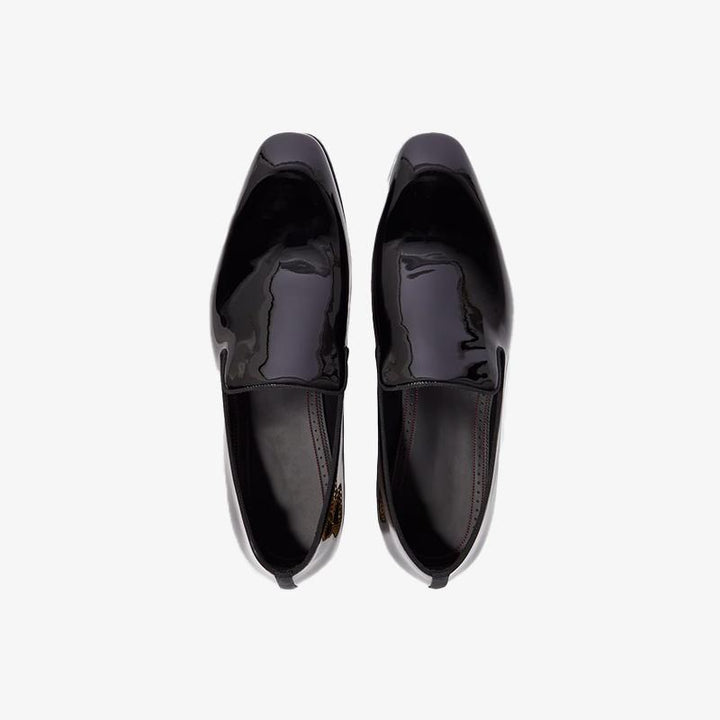 Patent Loafers Plain Leather Slip-On Flat - ARNO CONTI