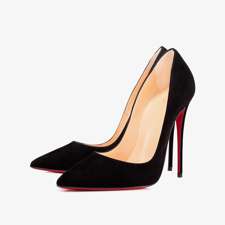 Elegant Suede Upper Pumps with 120mm Heel - ARNO CONTI