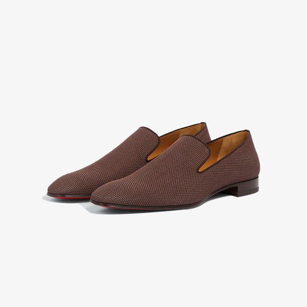 Brown Fabric Slip On Loafers Calf - ARNO CONTI