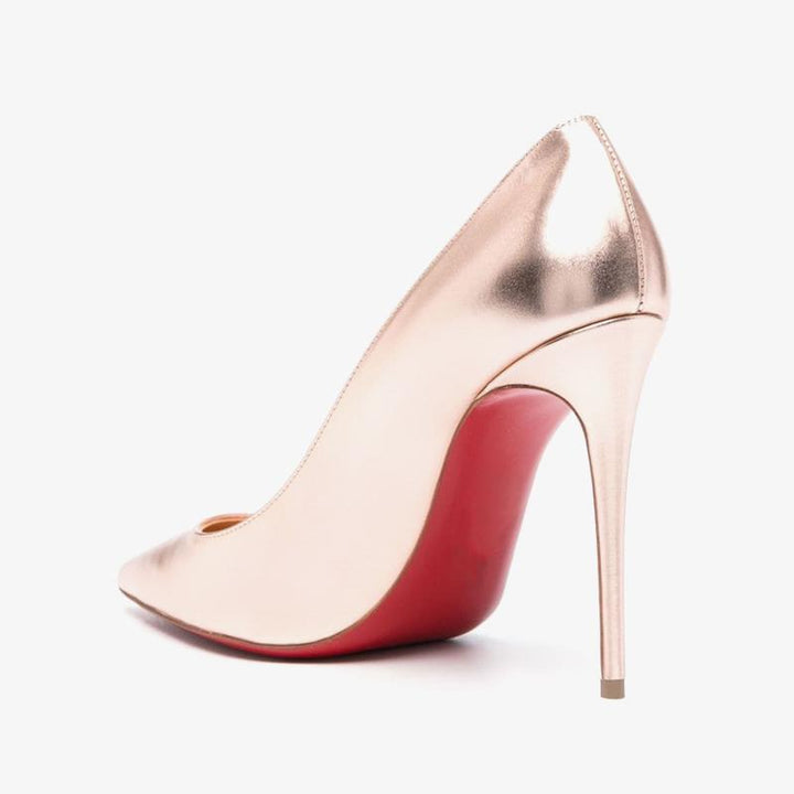 Rose Gold Leather Pump - ARNO CONTI