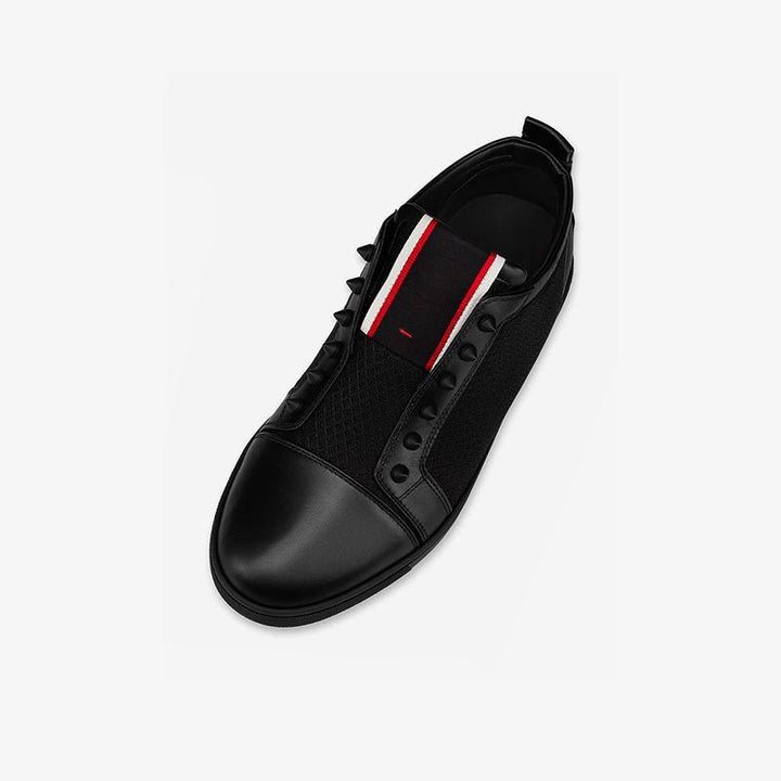 Black Round Toe Slip On Sneakers - ARNO CONTI