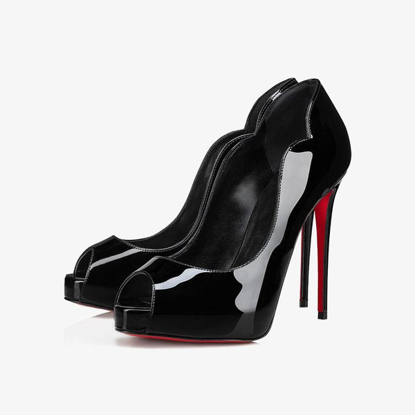 Black Patent Leather Pumps with 120 mm - ARNO CONTI