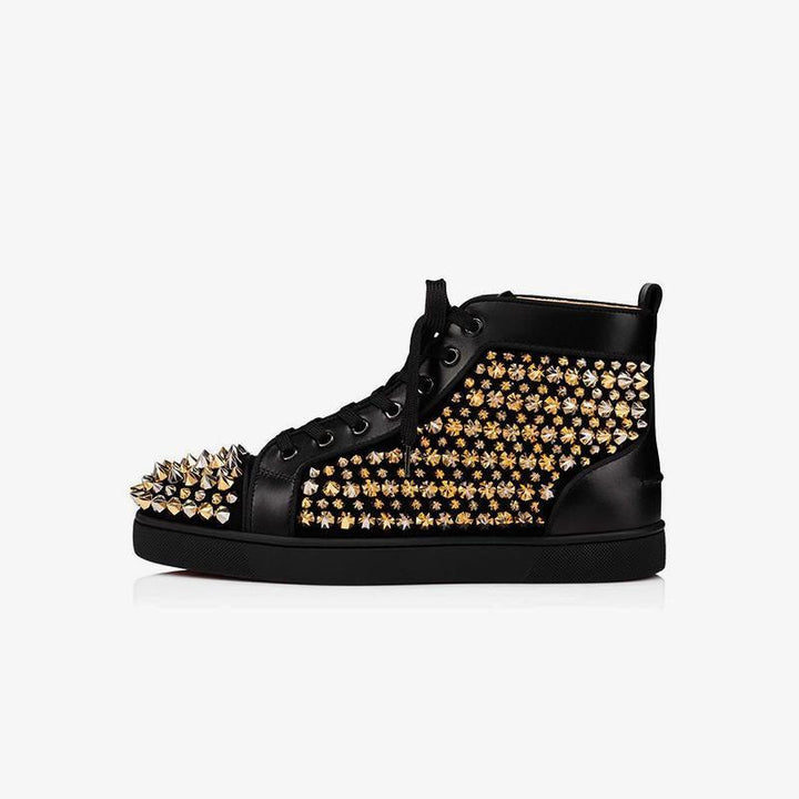 Striking Studded High-Top Sneakers - ARNO CONTI