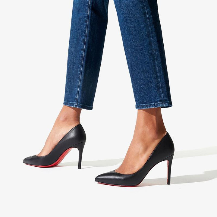 Shiny Nappa Leather Pointed 80mm Heel - ARNO CONTI