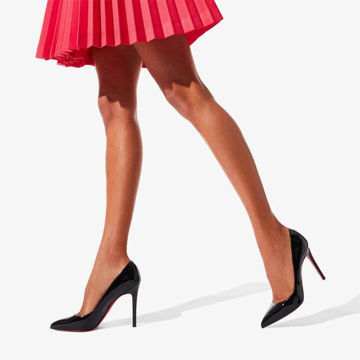 Patent Leather Stiletto Pumps with Red Interior - ARNO CONTI
