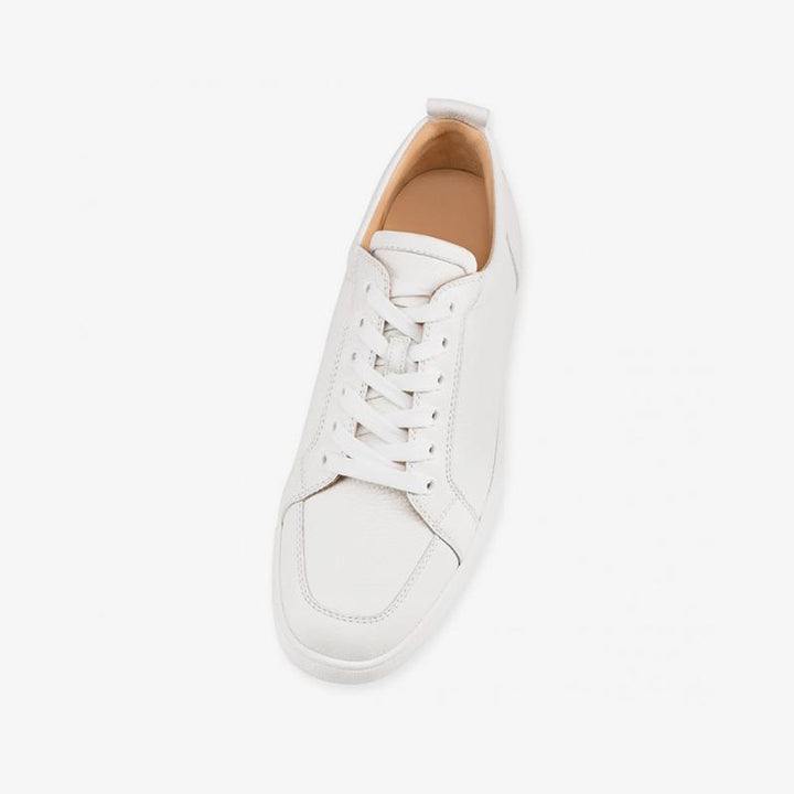 Calf Leather White Sneakers Shoes - ARNO CONTI