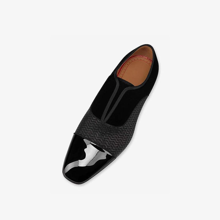 Men's Black Patchwork Leather - ARNO CONTI