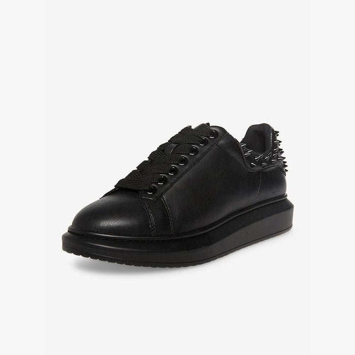 Round Toe Lace Up Spike Sneakers - ARNO CONTI