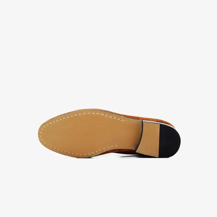 Classic Suede Penny Loafers - Arno Conti Shoe
