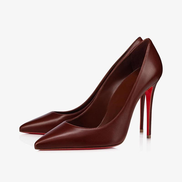 Elegant Nude Leather Stiletto Pumps - ARNO CONTI