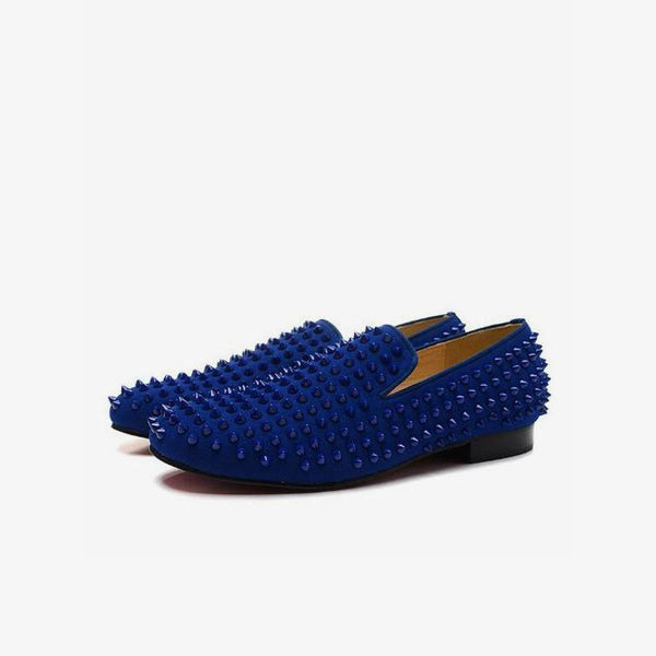Cobalt Spike Slip-On Loafers - ARNO CONTI