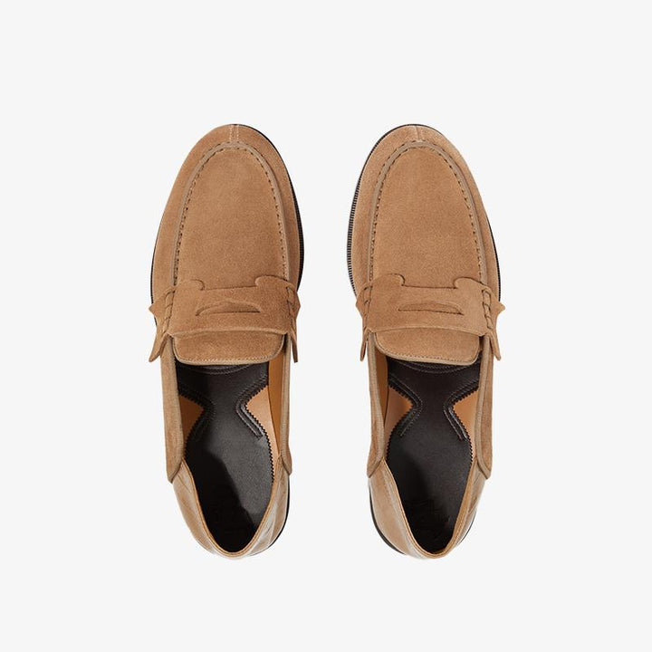 Suede Penny No Back Loafers Slip On Shoes - ARNO CONTI