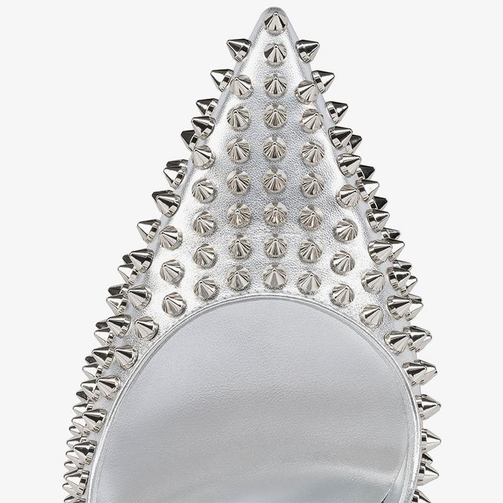 Unique Iridescent Silver Spiked Pump - ARNO CONTI