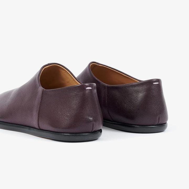 Bordeaux Grained Leather Shoes - Arno Conti Shoe