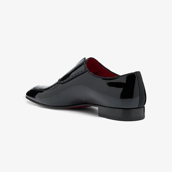 Plain Patent V-shaped Oxfords Loafers - ARNO CONTI