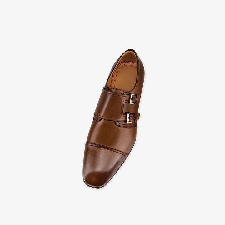 Cap Toe Double Monk Dress Loafers - ARNO CONTI