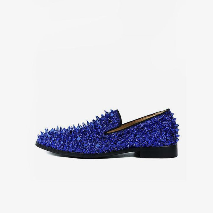 Mens Spike Loafers shoes Glitter - Arno Conti Shoe