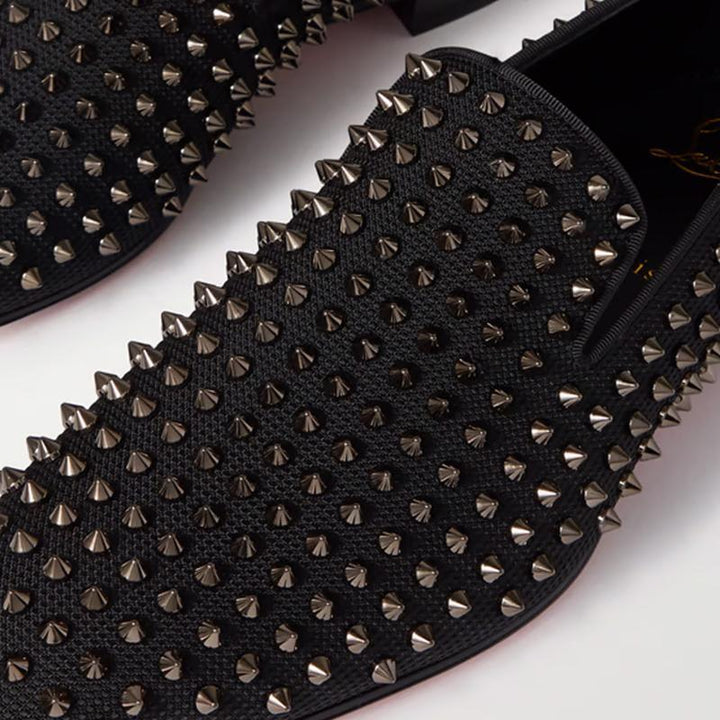 Studded Grosgrain-Trimmed Loafers - ARNO CONTI