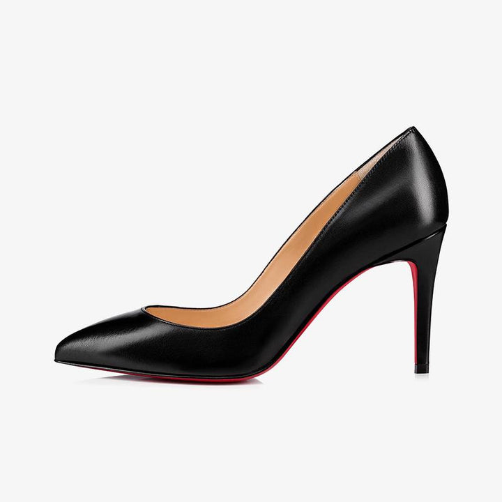 Shiny Nappa Leather Pointed 80mm Heel - ARNO CONTI