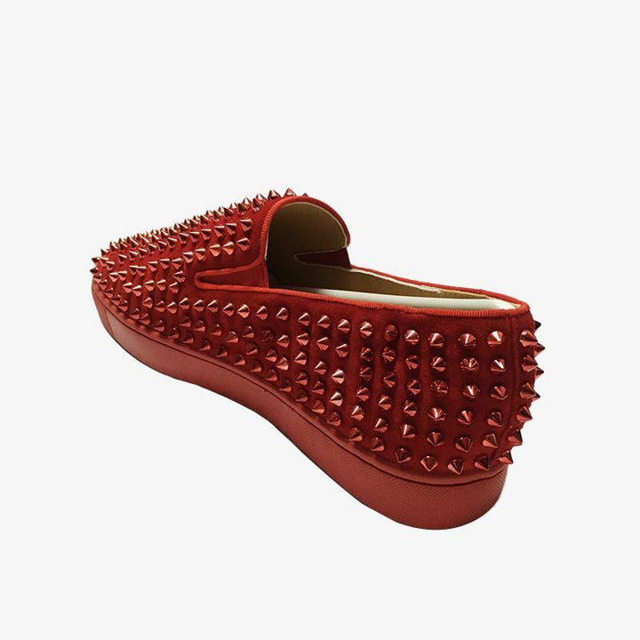 Studded Leather Slip-On Sneakers - ARNO CONTI