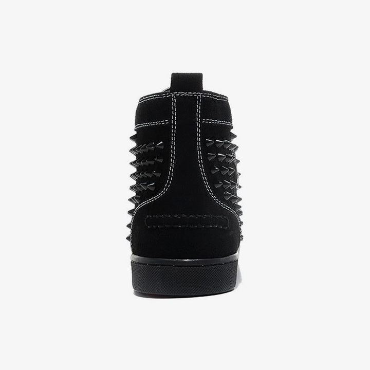 Rivet Sneakers Suede Spike High Top - ARNO CONTI