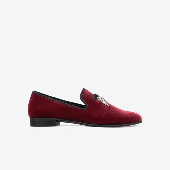 Loafers with Metallic Insect Accents - Arno Conti Shoe