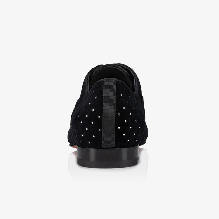 Suede Dress Shoes With Diamonds - ARNO CONTI