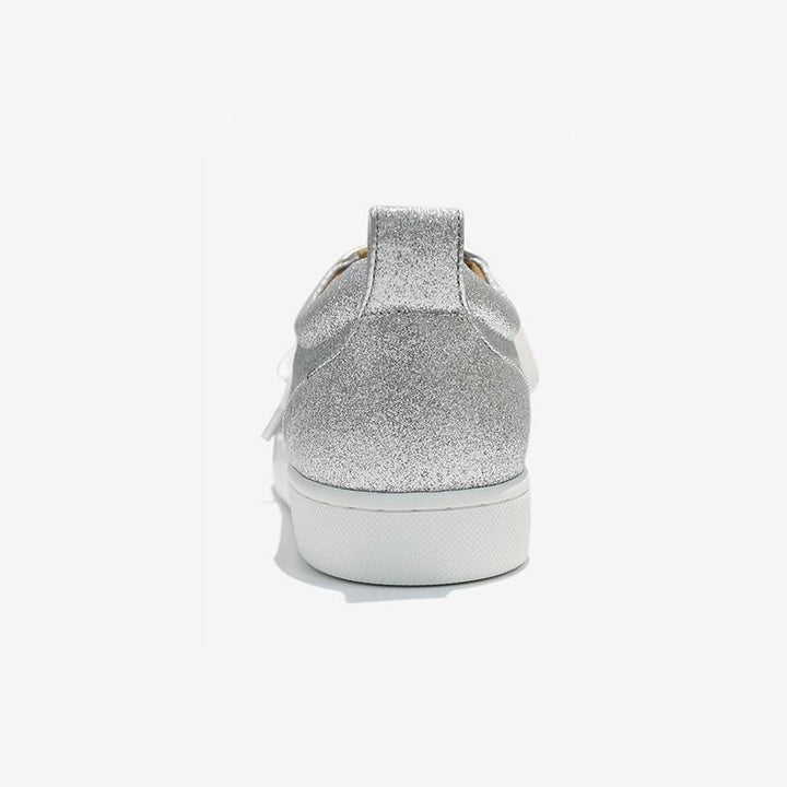Bedazzled Silver Studded Sneakers - ARNO CONTI