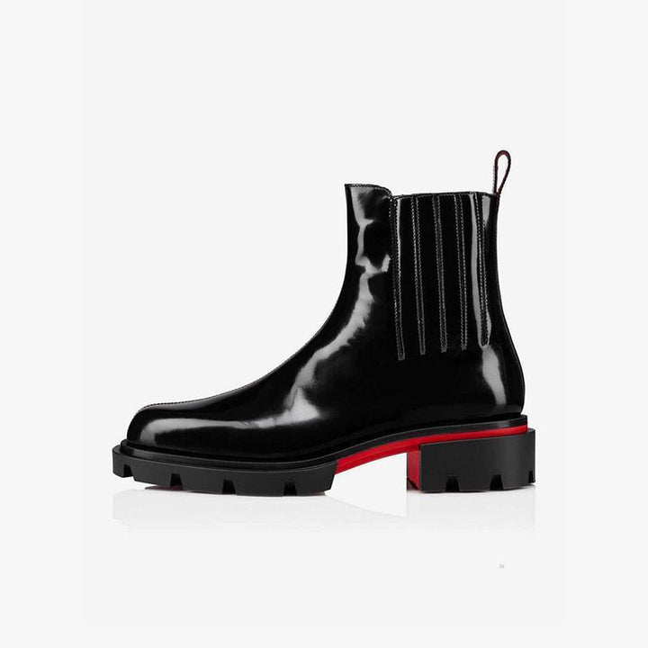 Center stitched Patent Leather Boots - ARNO CONTI