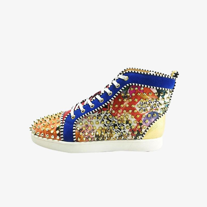 Street Style Sneakers Leather Rivet - ARNO CONTI