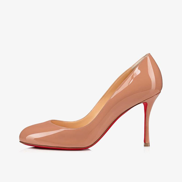 Sleek Beige Leather Stiletto - ARNO CONTI