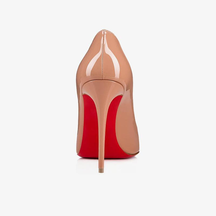 Beige Patent Leather Pointed 100mm - ARNO CONTI