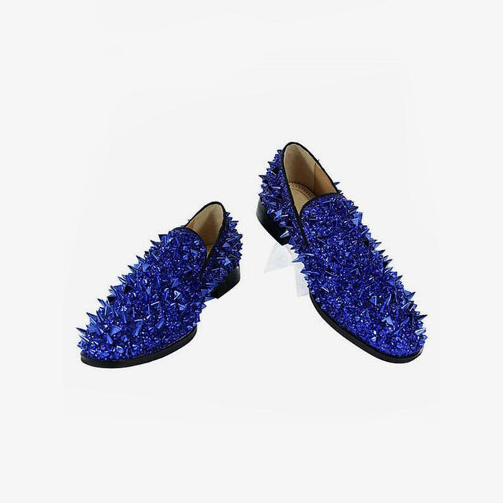 Mens Spike Loafers shoes Glitter - Arno Conti Shoe