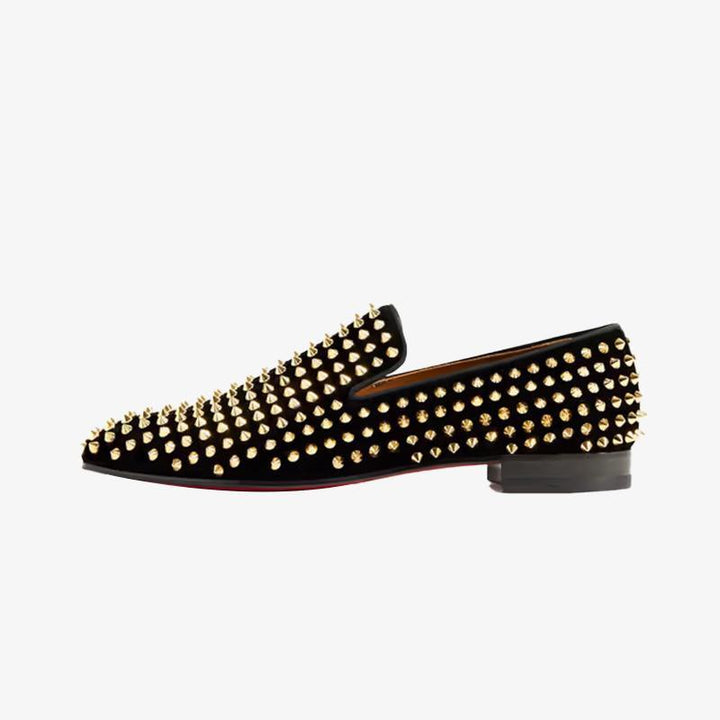 Trendy Spiked Rivets Studded Loafers - ARNO CONTI