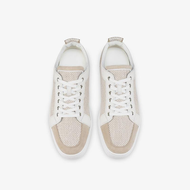 Low-top Woven Suede Sneakers Leather - ARNO CONTI