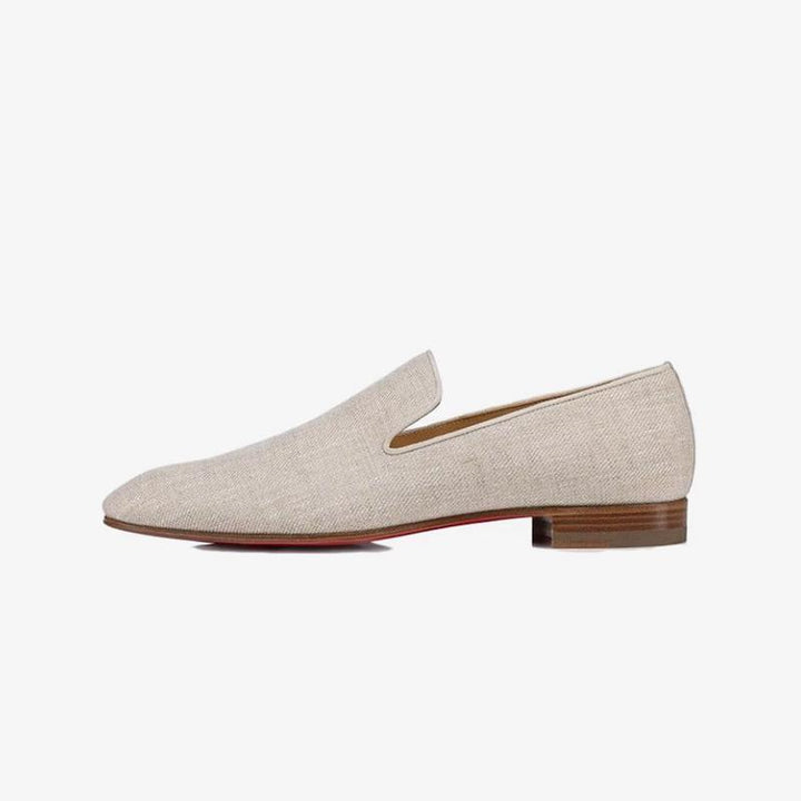 Beige Linen Loafers - ARNO CONTI
