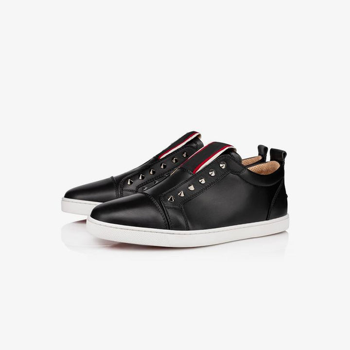Studded Low-top Leather Sneakers - ARNO CONTI